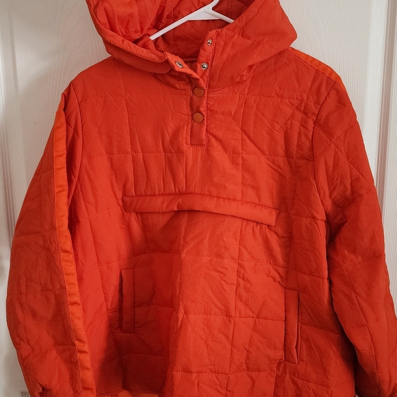 Women's Orange Quilted Jacket - Picture 9 of 10